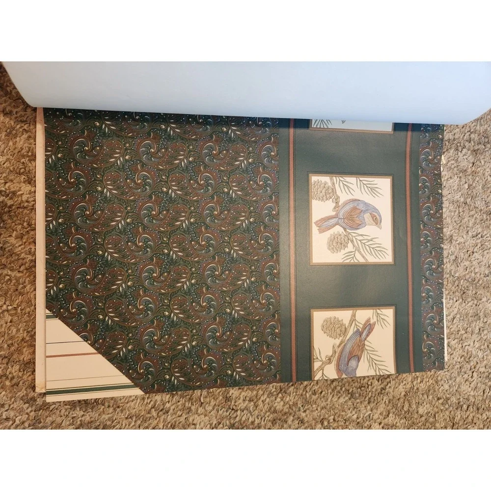 Vintage Ethan Allen Wall Paper Sample Book Wildlife Suite Retail Counter Display